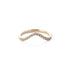 Gentle Diamond Wishbone Ring in Yellow Gold